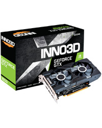 INNO3D NVIDIA Video Card GTX 1650 Twin X2 GDDR6 128bit, 1620 MHz / 12Gbps, 1x DP, 1x HDMI, 1x DVI-D, 2 fan, 2 slot