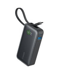 Anker Nano Power Bank(30W,Built-In USB-C Cable) Black