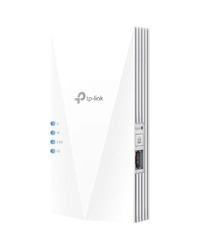 TP Link AX1800 Wi-Fi 6 Range Extender, 2.4GHz and 5GHz, 1 Gigabit Ethernet Port, 574 Mbps at 2.4GHz, 1201 Mbps at 5GHz, WPS Button, Reset Button, 2 Internal Antennas