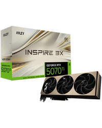MSI Video Card NVIDIA INSPIRE GeForce RTX 5070 Ti 16GB GDDR7 PCI Express 5.0 Video Card RTX 5070 Ti 16G INSPIRE 3X OC PLUS