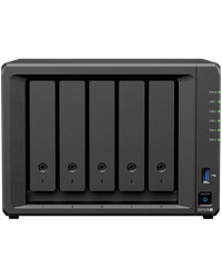 Synology DiskStation DS1525+ Tower, 5-Bays 3.5'' SATA HDD/SSD, 2 x M.2 2280 NVMe SSD slot, CPU AMD Ryzen V1500B 4-core 2.2 GHz, 8 GB DDR4 ECC SODIMM, 2x RJ-45 2.5 GbE LAN Port; 2x USB 3.2; 1 xUSB Type-C expansion port; 2.67 kg; 3yr warranty