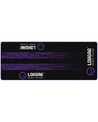 LORGAR RX1FM, Sim Racing Floor Mat Advanced, Stitched edge, 1,700X700X3 mm, Black/purple