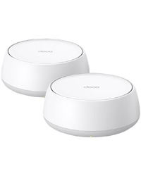 TP-Link Deco BE22(2-PACK) BE3600 Whole Home Mesh Wi-Fi 7 System, 688 Mbps at 2.4 GHz + 2882 Mbps at 5 GHz, Internal Antennas, 2 x 1 Gigabit Ports (WAN/LAN auto-sensing), 160MHz for 5 GHz, 4-Stream, Deco App, Router/AP Mode