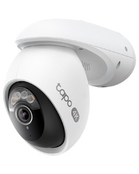 TP-Link Tapo C560WS Outdoor Pan/Tilt Security Wi-Fi Camera, 4K 8MP (3840x2160), 2.4G/5GHz, Bluetooth 5.0,1 x Ethernet Port, Face Recognition, Pan/Tilt, Starlight Color Night Vision, Smart AI Detection and Notifications (motion, people, pets, cars)