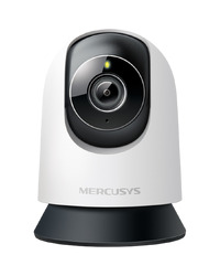 Mercusys MC230 Pan/Tilt AI Home Security Wi-Fi Camera, 3K Resolution (2880x1620), Pan and Tilt, Built-in Microphone and Speaker, 850nm IR LED and Color Night Vision, 2.4 GHz Wi-Fi, MERCUSYS APP, Pan/Tilt, Smart Detection and Notification