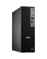 Dell Pro Slim QCS1250, 180W, Intel Core  i3-14100 (4 cores, up to 4.7GHz), 1x8GB 4800MT/s DDR5, 512GB SSD, Integrated Graphics, No Wi-Fi, No BT, Mouse/Kyb, Ubuntu, 3Y PS NBD