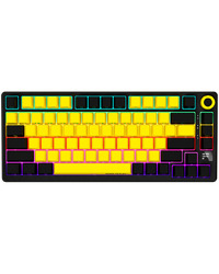 LORGAR KBP7075W, Wireless 75% Mechanical Gaming Keyboard Pro, Black/yellow, EN layout