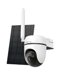 TP-Link Tapo C615G KIT Solar-Powered Pan/Tilt Security Camera Kit, 2K 3MP(2304x1296), 2.4 GHz, 10400mAh rechargeable lithium-ion battery, Solar panel (5.2V, 2.5W), Pan/Tilt, Non-Stop Power, Smart Detection and Notifications (motion, people, cars)