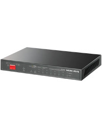Mercusys MS112GMP 12-Port Gigabit Desktop Switch with 8-Port PoE+,  8x G PoE+ Ports, 2x G Non-PoE Ports, 2x G SFP Slots, 110 W PoE Power, Desktop Steel Case, Wall Mounting,  Extend Mode for 250m PoE Transmitting, Priority Port 1-2, Isolation Mode