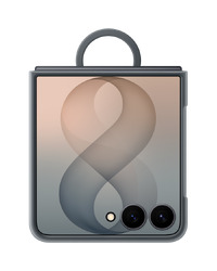 Samsung Galaxy Flip8 Silicone Ring Magnet Case Black