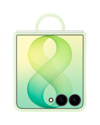 Samsung Galaxy Flip8 Silicone Ring Magnet Case Green