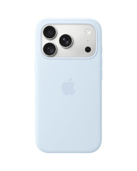 iPhone 18 Pro Silicone Case with MagSafe - Crisp Blue, Model A3701