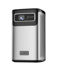 Projektor EVEREST PJ-DLP21 Gray 8000mAh Auto Focus 960*540 4K Supported 5400 Lumens Android 9.0 Touch Pad DLP Projection, 42188