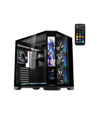 Kućište gaming RAMPAGE NOVA V2 9.16' LCD Display Hub Controller Black 7x12cm ARGB Pwm Fan, 43432