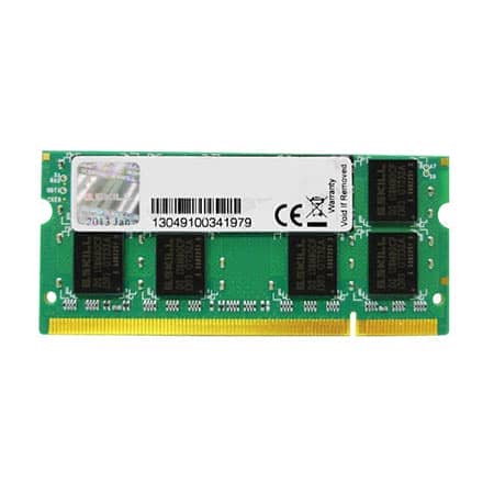 G.SKILL SO DIMM notebook DDR2 2GB(1X2GB) 800MHz F2-6400CL5S-2GBSQ