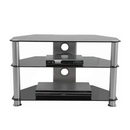 Stalak za TV GNC AVS040-1200, staklo black/silver 1200x400x500mm 
