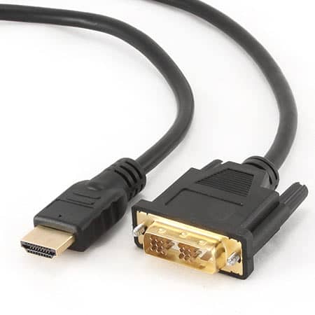 HDMI kabl, HDMItoDVI 1,8m bi directional M-M gold conn., BULK, GEMBIRD CC-HDMI-DVI-6