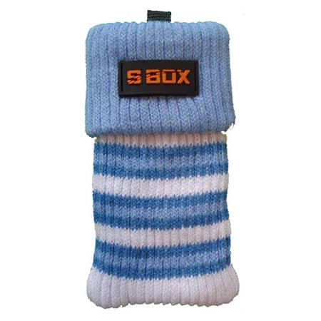 Čarapica za mobilni telefon SBOX MCF-S13 plavo-bijela 65x100mm