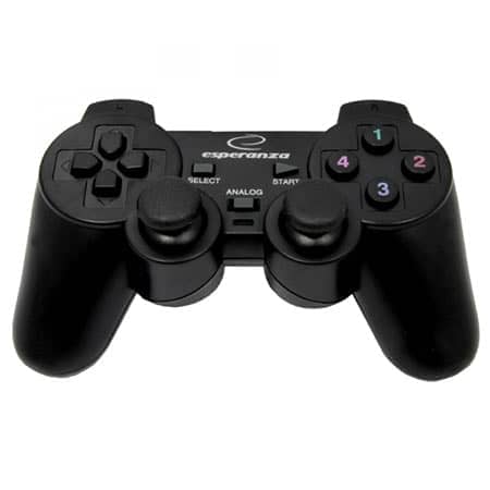 Game Pad ESPERANZA WARRIOR, vibration, PC, USB, black, EG102
