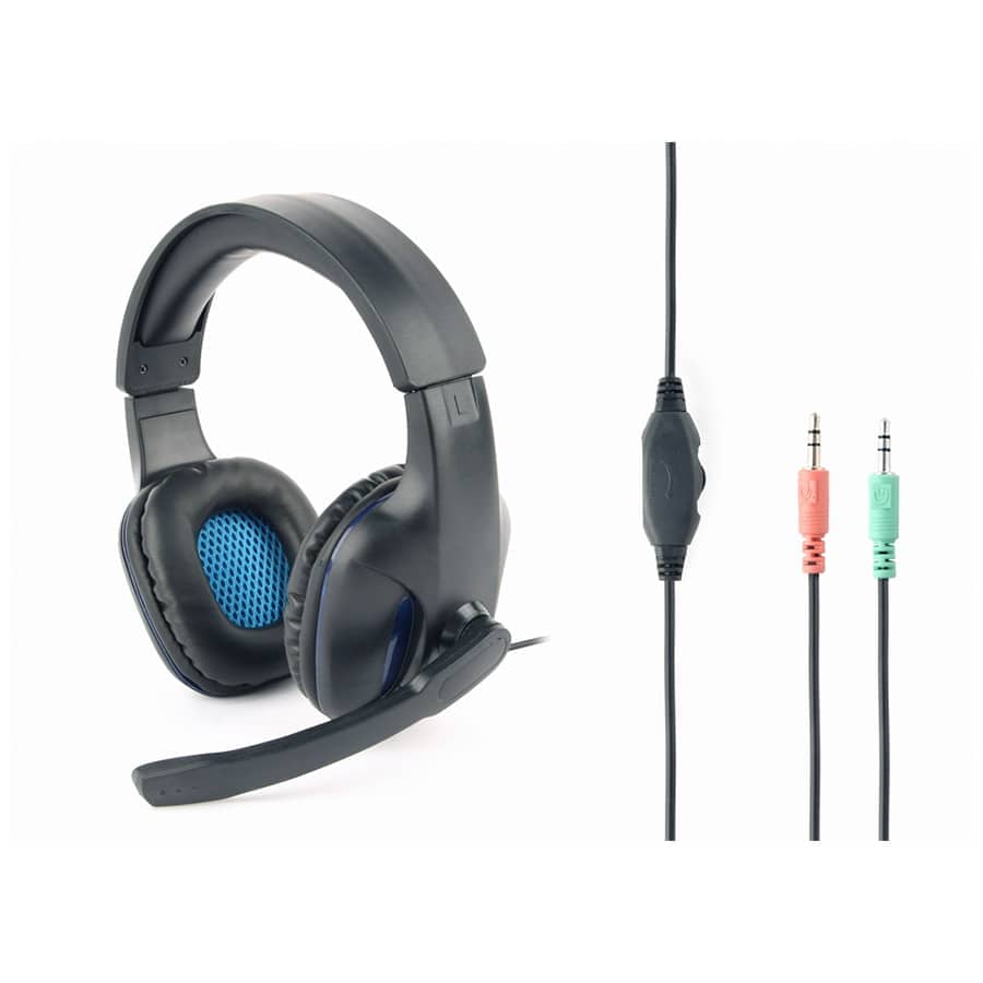 Slušalice sa mikrofonom GEMBIRD gaming, volume control, matte black, GHS-04