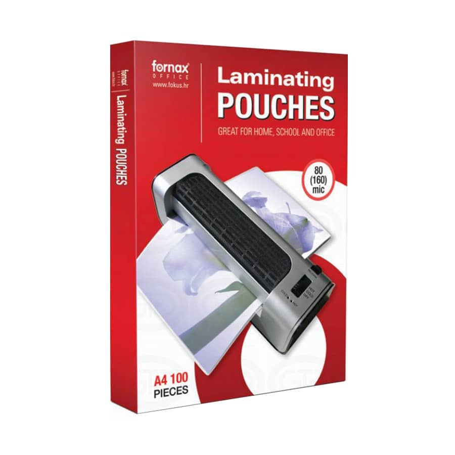 FOLIJA ZA PLASTIFICIRANJE FORNAX A4 80 mic GLOSS 100/1