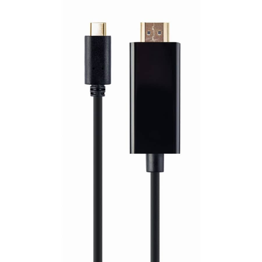 USB kabl adapter Type-C male to HDMI-male 4K 30Hz, 2 m, black, GEMBIRD, A-CM-HDMIM-01