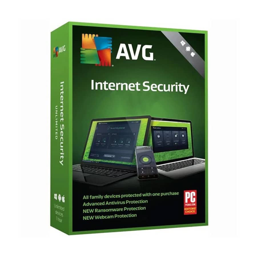 AVG Internet Security 3-PCs  1-Year (Windows only)