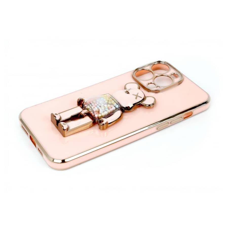 ZAŠTITNA MASKA TPU FRONDY BEAR IPHON 14 PRO ROSE-GOLD