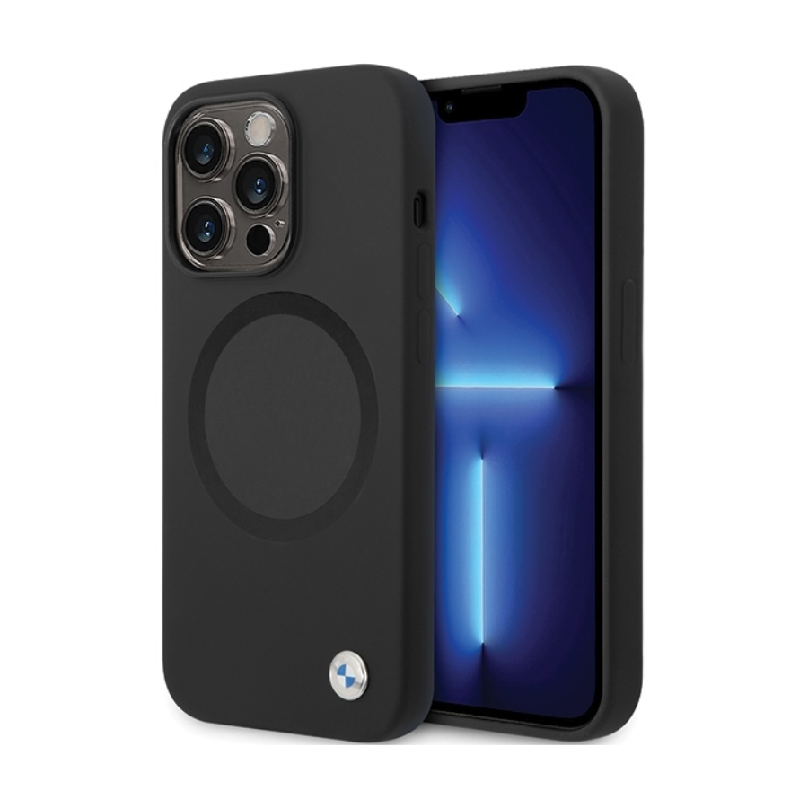 ORIGINAL CASE BMW SIGNATURE LIQUID SILICONE MAGSAFE BMHMP14SSILBK2 FOR IPHONE 14 PRO BLACK