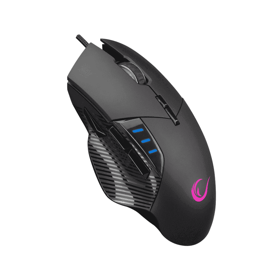 Miš gaming RAMPAGE SMX-R83 X-FORCE black, USB, 10000dpi, RGB