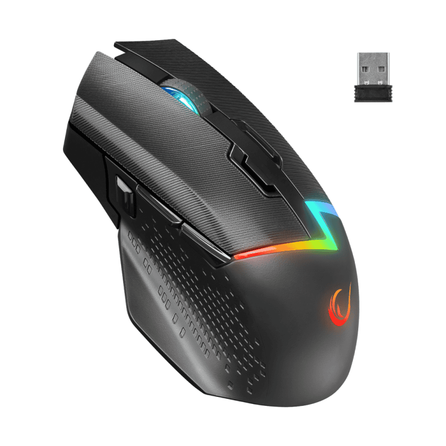 Miš gaming RAMPAGE DROP M3, black, RGB, wireless, 10000dpi 10D