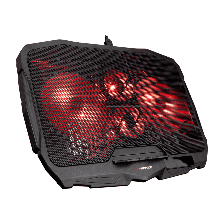 Postolje za notebook gaming RAMPAGE AD-RX34 X-FRAME black, 4 ventilatora, 35046