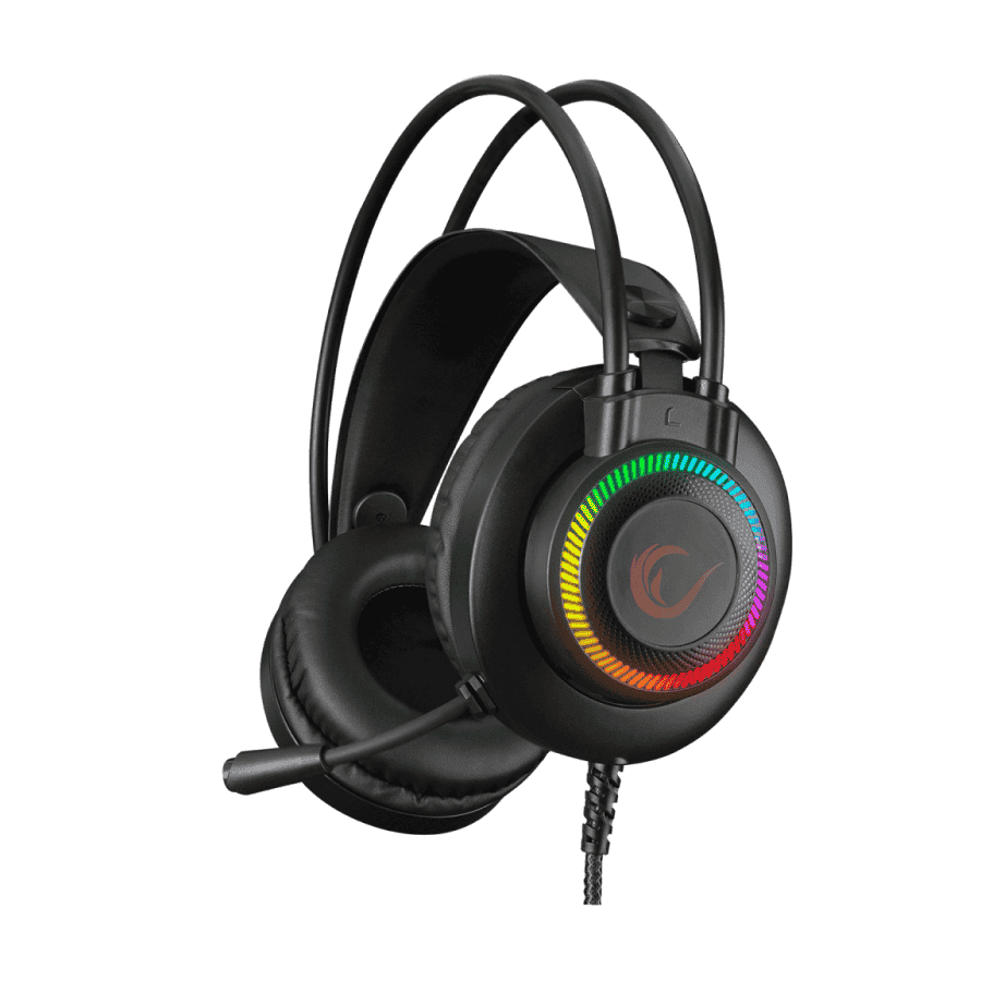 Slušalice sa mikrofonom gaming RAMPAGE RM-K27 X-JAMMER Rainbow RGB LED USB 3.5M PC - PS4-PS5-XBOX, 34516