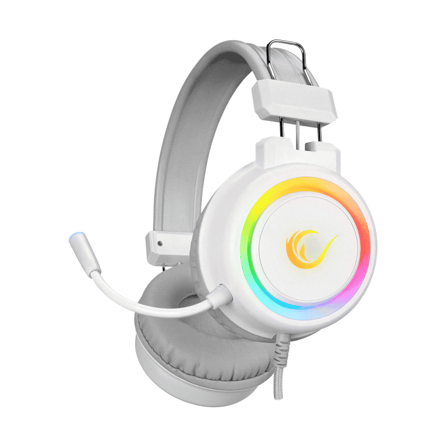 Slušalice sa mikrofonom gaming RAMPAGE SN-R10 ALQUIST white, 3,5 mm, RGB, 38838