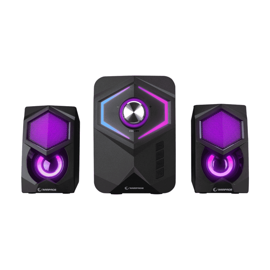 Zvučnici 2.1 gaming RAMPAGE RMS-175BT, 5W*2, Bluetooth, USB/microSD/FM, 36742