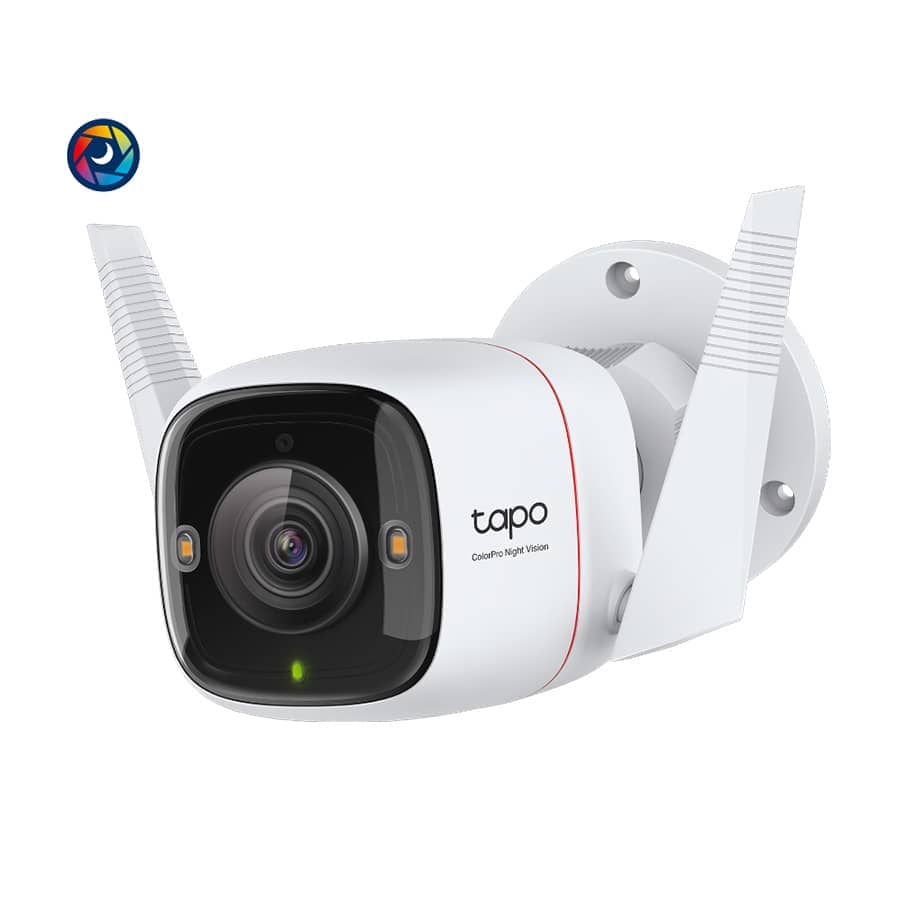 TP-Link Tapo C325WB vanjska sigurnosna Wi-Fi kamera, 2K QHD (2688x1520), F1.0, 2,4 GHz, 2T2R, 2 × vanjske antene, 1 × Ethernet port, TAPO-C325WB