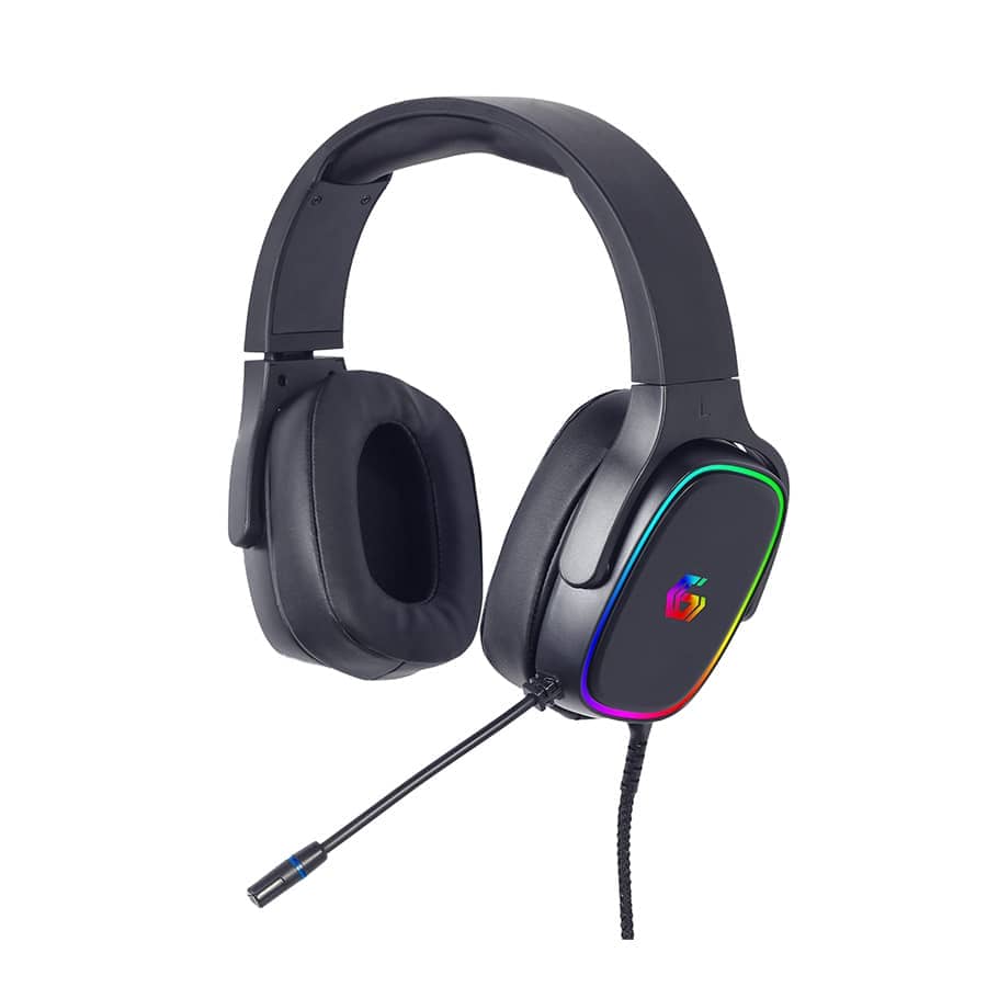 Slušalice sa mikrofonom GEMBIRD gaming, 7.1 Surround Headset with RGB backlight, 2 pcs x 3.5 mm plug (input + mic); USB-LEDt power, GHS-SANPO-S300