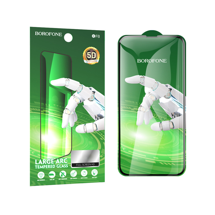KALJENO STAKLO BOROFONE BF8 DIAMOND ARMOR FULL SCREEN 5D VELIKI LUK ZA IPHONE 15 PLUS