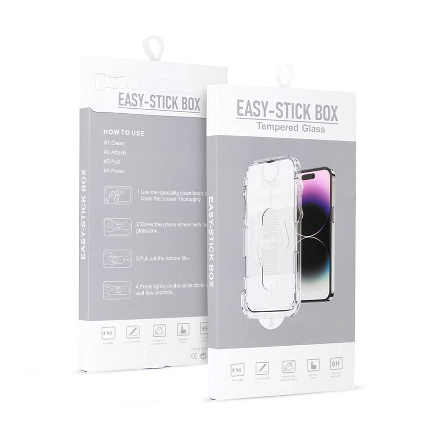 EASY-STICK KUTIJA S PUNIM LJEPILOM OD KALJENOG STAKLA ZA IPHONE 11 PRO MAX BLACK