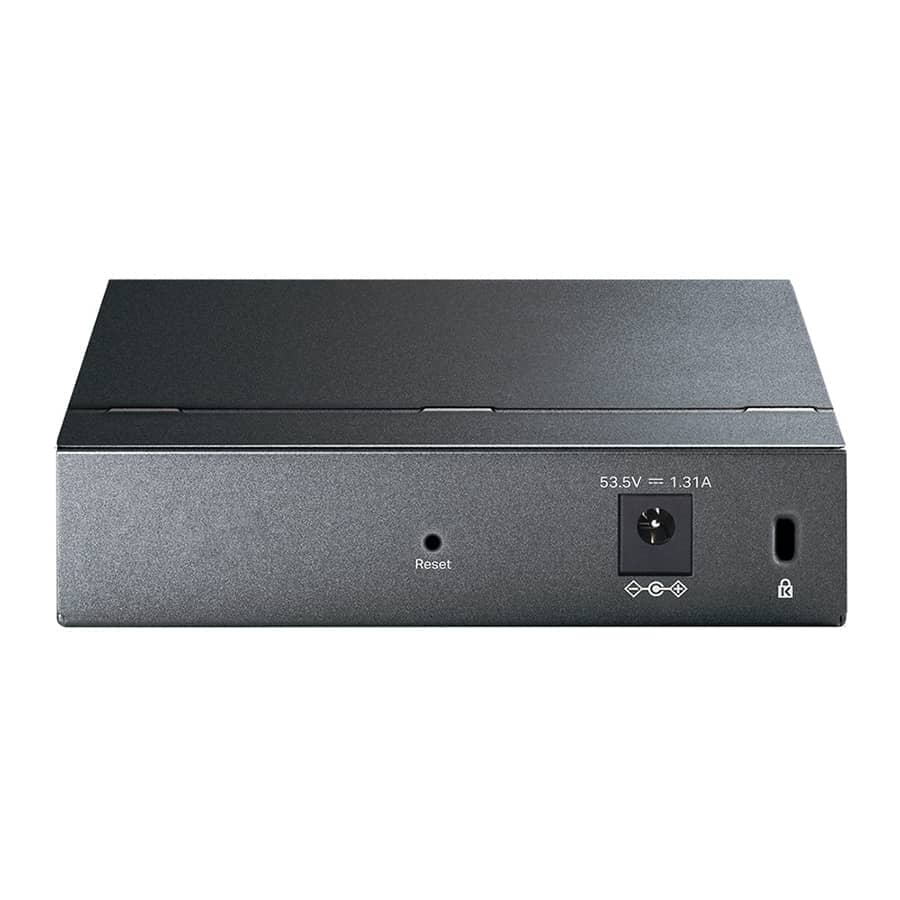 SWITCH TP Link TL-SG105PE 5-portni Gigabit Easy Smart Switch sa 4-portnim PoE+, metalnim kućištem, montažom na radnu površinu, PoE budžetom 65W, podrš
