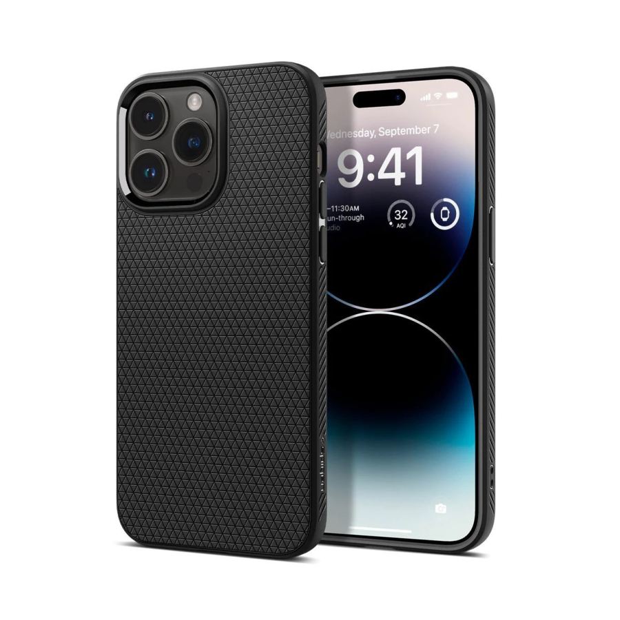 ZAŠTITNA MASKA SPIGEN LIQUID AIR ACS06562 ZA IPHONE 15 PRO MAX - MAT CRNA