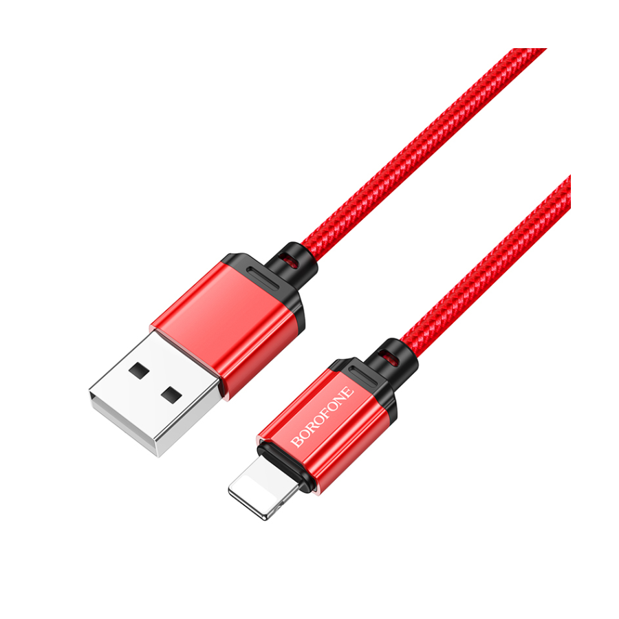 USB kabal 1m BOROFONE BX87 Sharp charging data iPhone/lightning red