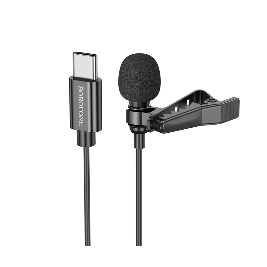 Mikrofon Type-C BOROFONE BFK11 Elegant lavalier black