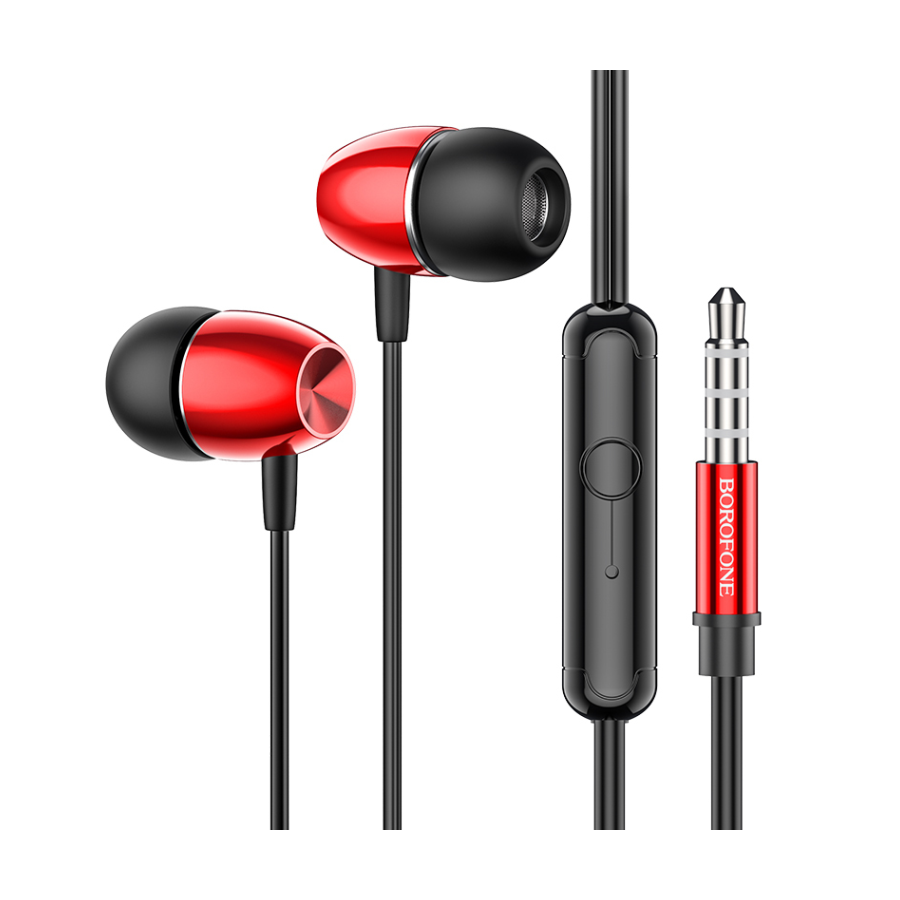 Slušalice sa mikrofonom 3.5mm BOROFONE BM57 Platinum universal red