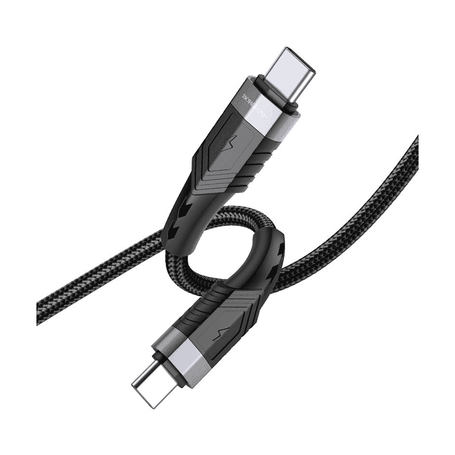 USB kabal BOROFONE BU35 Type-C Influence charging data cable black USB to Type-C, 1,2m, 3A 