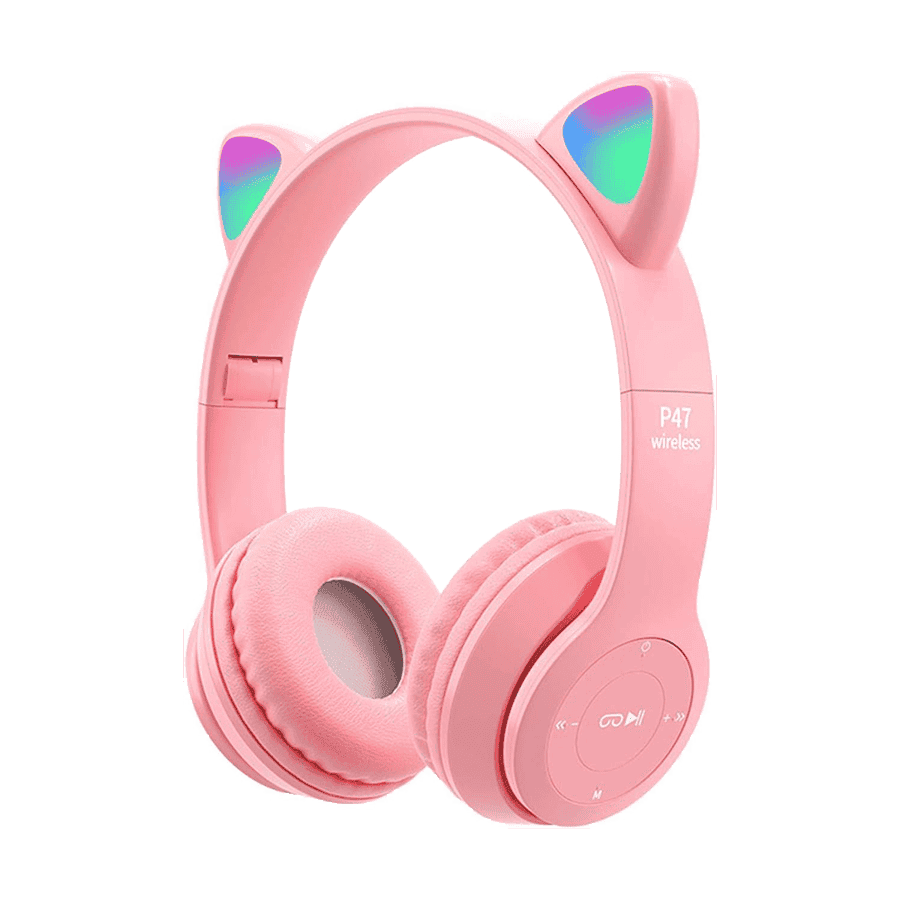 Slušalice za djecu bluetooth cat P47M pink