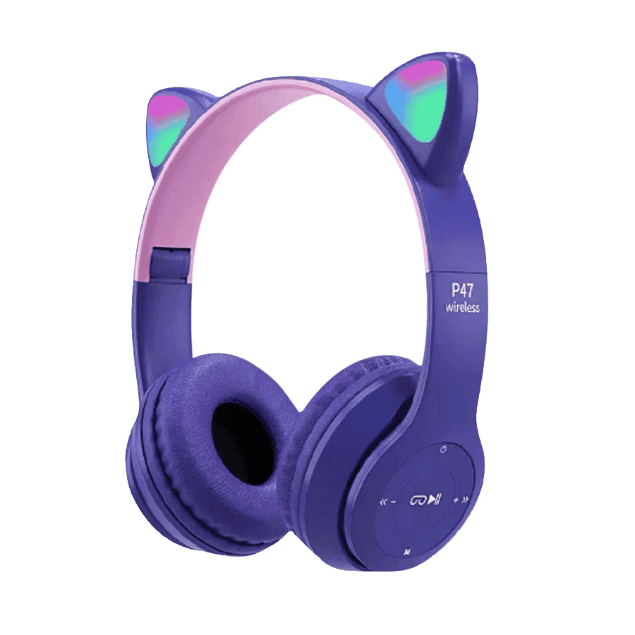 Slušalice za djecu bluetooth cat P47M purple