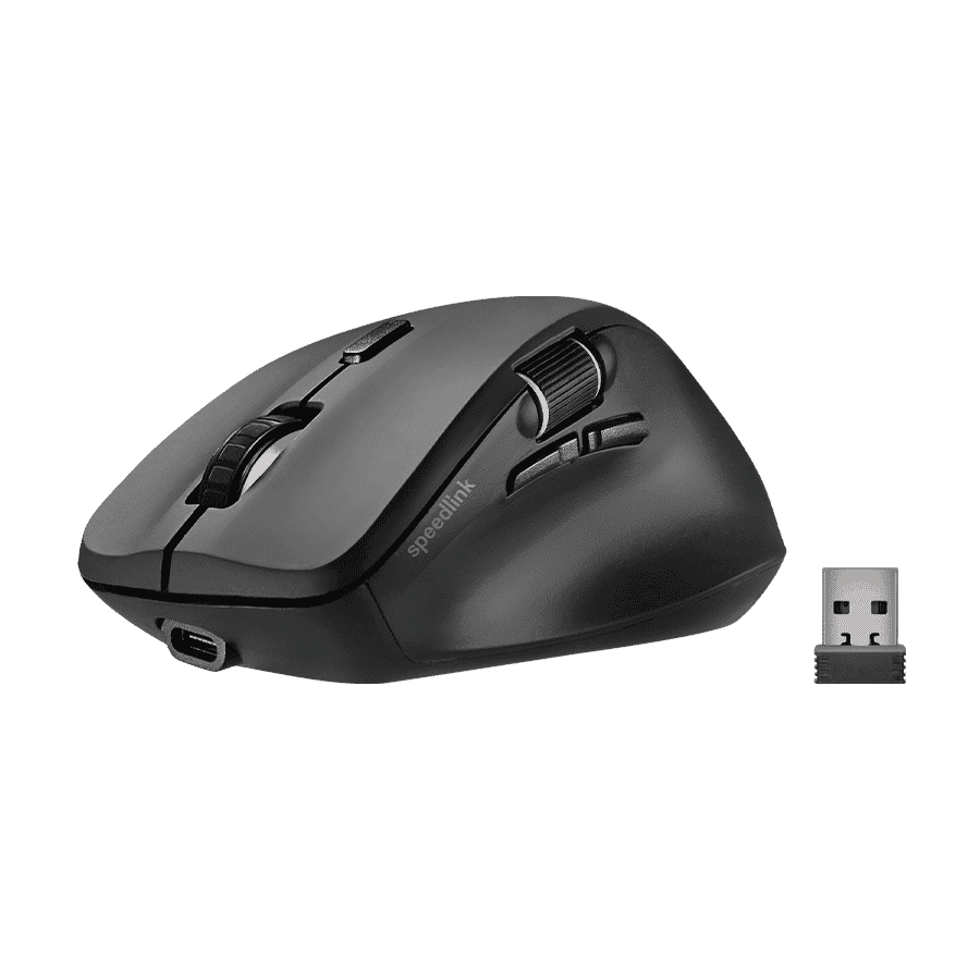 Miš SPEEDLINK LIBERA Rechargeable, wireless + bluetooth, Silent, rubber-black, SL-630021-RRBK