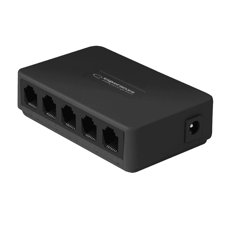 SWITCH 5 portni ESPERANZA  ETHERNET SWITCH 10/100/1000 ONYX, ENS103