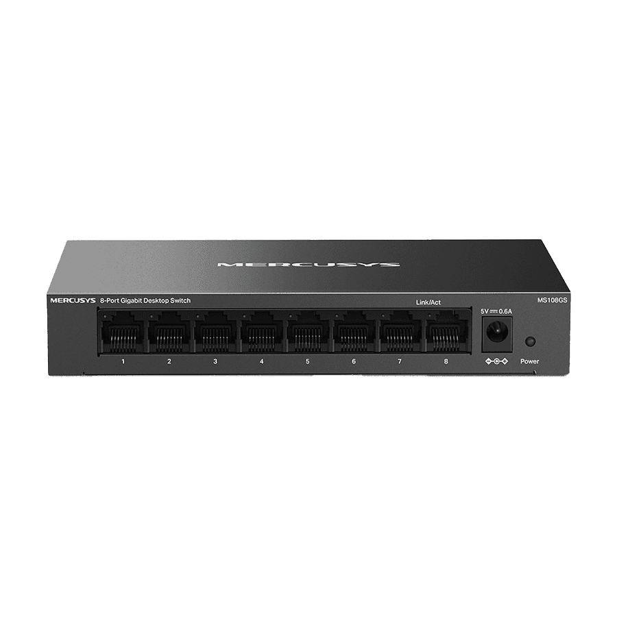 SWITCH MERCUSYS MS108GS 8-Port Gigabit Desktop Switch, Desktop Steel Case